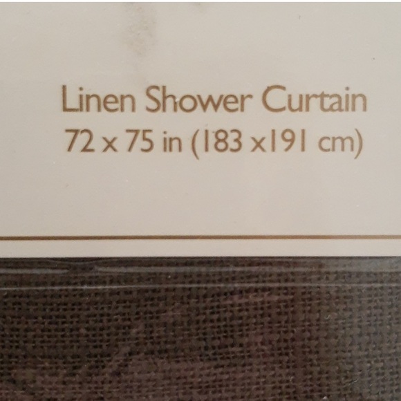 Veratax cream brown coffee tan neutral beige shower curtain cloth soho linen - Picture 2 of 5